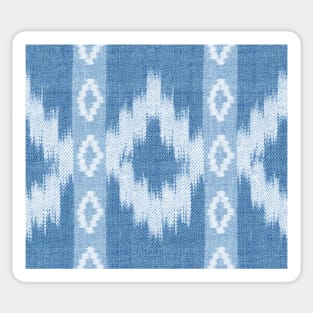 Rhombus Shibori (denim light blue) Sticker